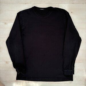 TALENTLESS Men's Long Sleeve Black T-Shirt Size Large